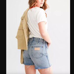 Wrangler High Rise Cowboy Denim Cut Off Shorts 26"